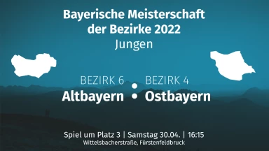 BM der Bezirke | Jungen | Spiel 19 | Spiel um Platz 3 | Altbayern vs. Ostbayern