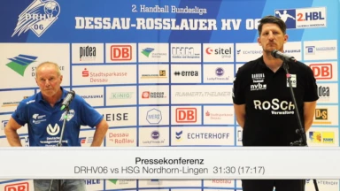 Pressekonferenz vom Spiel DRHV 06 vs. HSG Nordhorn-Lingen