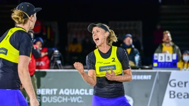 Beachvolleyball WM 2022 - Vorrunde - Borger/Sude (GER) vs. Makokha/Khadambi (KEN)