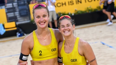 Beachvolleyball WM 2022 - Achtelfinale - Müller/Tillmann (GER) vs. Cannon/Sponcil (USA)
