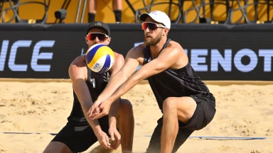 Beachvolleyball WM 2022 - Spiel um Platz 3. - Andre/George (BRA) vs. Schalk/Brunner (USA)