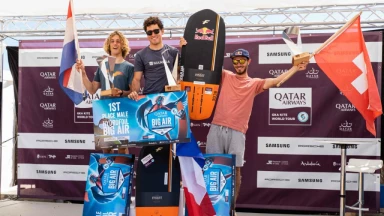 Charles Brodel Hydrofoil Weltmeister bei den GKA Big Air World Championships