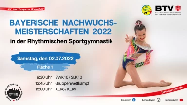 Bayerische Nachwuchsmeisterschaften 2022 - Rhythmische Sportgymnastik - FLÄCHE 1
