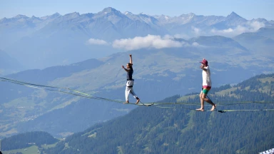 Benoît Brume ist neuer Speed-Weltmeister auf der Highline