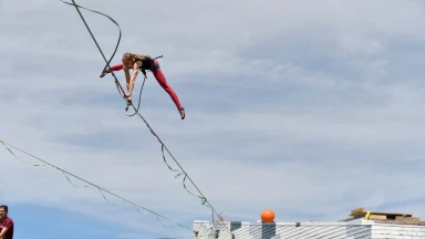 Die besten Tricks and Fails der Weltmeisterschaft auf der Highline