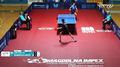 Guter Ballwechsel zwischen Lin Yun Ju vs. Bobocica Mihai