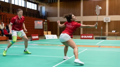 1. Badminton Bundesliga: BC Offenburg - 1.BC Beuel - Feld 1