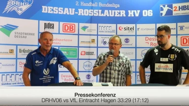 Pressekonferenz vom Spiel DRHV 06 vs. VfL Eintracht Hagen