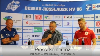 Pressekonferenz vom Spiel DRHV 06 vs. TV 05/07 Hüttenberg