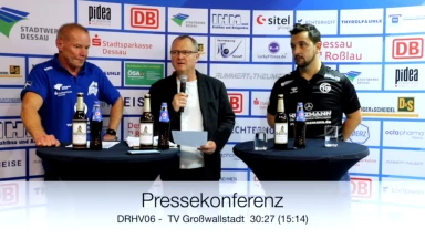 Pressekonferenz vom Spiel DRHV 06 vs. TV Großwallstadt