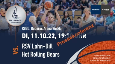 RSV Lahn-Dill VS Hot Rolling Bears  Pressekonferenz