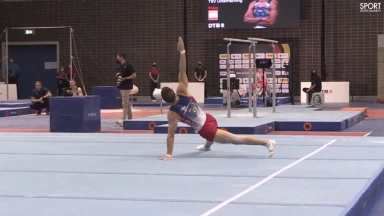 Die Siegerübung am Boden von Lukas Dauser