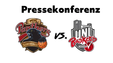 Pressekonferenz wiha Panthers Schwenningen vs. Uni Baskets Paderborn