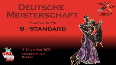 Deutsche Meisterschaft in den Standard Tänzen 2022