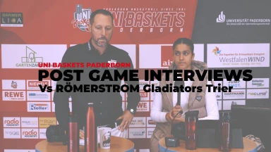 Pressekonferenz: Uni Baskets Paderborn vs. Galdiators Trier