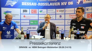 Pressekonferenz vom Spiel DRHV 06 vs. HBW Balingen-Weilstetten
