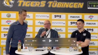 Pressekonferenz Tigers Tübingen vs. Phoenix Hagen