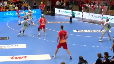 DHB-Pokal: RUMMS hat's gemacht! Jan Remmlinger schweißt den Ball in die Maschen