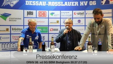 Pressekonferenz vom Spiel DRHV 06 vs. SG BBM Bietigheim