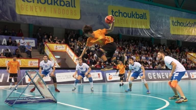 Spannung beim prestigeträchtigsten Tchoukball-Turnier, dem Nations Cup in Genf!