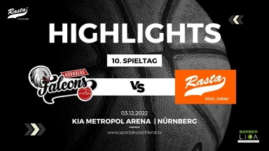 Highlights: Nürnberg Falcons BC - RASTA Vechta (03.12.22)