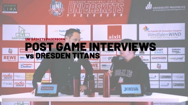 Pressekonferenz: Uni Baskets Paderborn vs. Dresden Titans