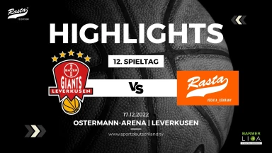 Highlights: BAYER GIANTS Leverkusen - RASTA Vechta 73:77 (17.12.22)