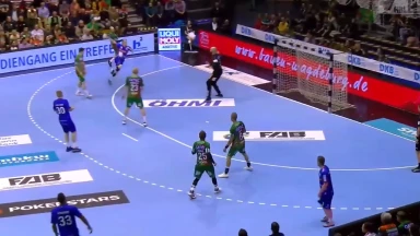 DHB-Pokal: Noah Beyer mit feinem Heber gegen den amtierenden Deutschen Meister!