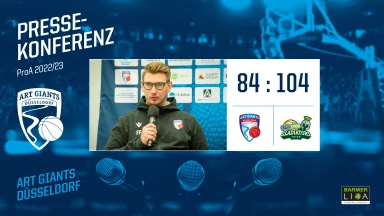 PRESSEKONFERENZ : ART Giants Düsseldorf vs. Gladiators Trier (84:104) | 2022/23