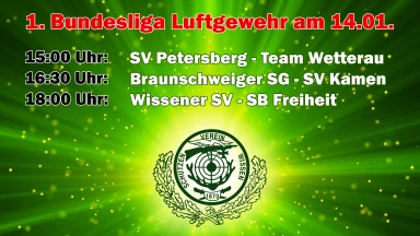 1. Bundesliga Luftgewehr Wissen - Tag 1