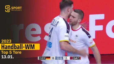 Geile Buden! Die Top 5 Tore der Handball-WM 2023 am 13.01.