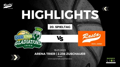 Highlights: RÖMERSTROM Gladiators Trier - RASTA Vechta 83:93 (18.1.23)