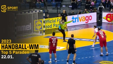 Schlussmänner on fire! Die Top 5 Paraden der Handball-WM 2023 am 22.01.