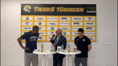 Pressekonferenz Tigers Tübingen vs. Eisbären Bremerhaven