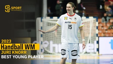 Shootingstar Juri Knorr räumt Auszeichnung als Best Young Player ab | Handball-WM 2023