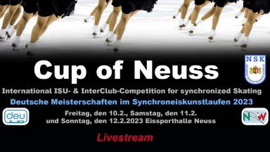 Deutsche Meisterschaften im Synchroneiskunstlaufen 2023 Tag 3