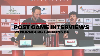 Pressekonferenz: Uni Baskets Paderborn vs. Nürnberg Falcon BC