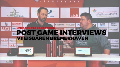 Pressekonferenz: Uni Baskets Paderborn vs. Nürnberg Falcon BC