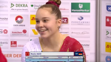Turnier der Meister 2023: Meolie Jauch belegt den 2. Platz am Stufenbarren