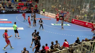 Richtig starke Parade vom Tusem-Keeper!