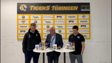Pressekonferenz Tigers Tübingen vs. SG ART Giants Düsseldorf