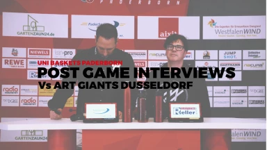 Pressekonferenz: Uni Baskets Paderborn vs. ART Giants Düsseldorf