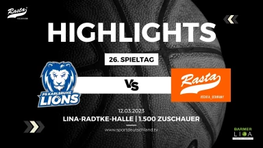 Highlights: PS Karlsruhe LIONS - RASTA Vechta 92:81 (13.3.23)