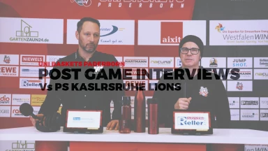 Pressekonferenz: Uni Baskets Paderborn vs. PS Karlsruhe Lions