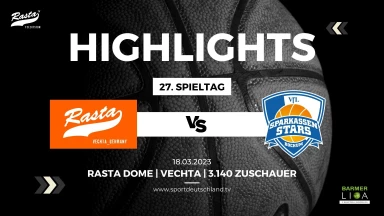 Highlights: RASTA Vechta - VfL SparkassenStars Bochum 85:64 (18.3.23)