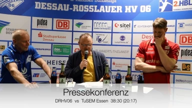 Pressekonferenz vom Spiel DRHV 06 vs. TuSEM Essen