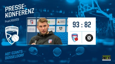 PRESSEKONFERENZ | ART Giants Düsseldorf vs. WWU Baskets Münster (93:82) | 22/23