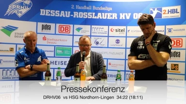 Pressekonferenz vom Spiel DRHV 06 vs. HSG Nordhorn-Lingen