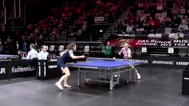 DM TT: Damen-Einzel 2. Runde - Kaufmann vs Lemmer