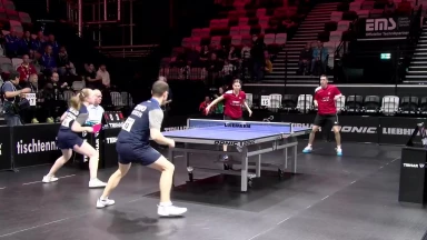 DM TT: Mixed 1. Runde - Lachenmayer/Bluhm vs. Neumann/Schabacker